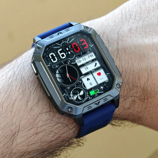Смарт-часы UWatch Formula K+ Sport Blue с 3 ремешками, мужские - Фото 7 Смарт-часы UWatch Formula K+ Sport Blue с 3 ремешками, мужские - изображение 7