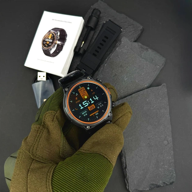 Смарт-годинник Modfit Track Pro Black чоловічий з металевим ремінцем 22 мм - Фото 4 Смарт-годинник Modfit Track Pro Black чоловічий з металевим ремінцем 22 мм - зображення 4