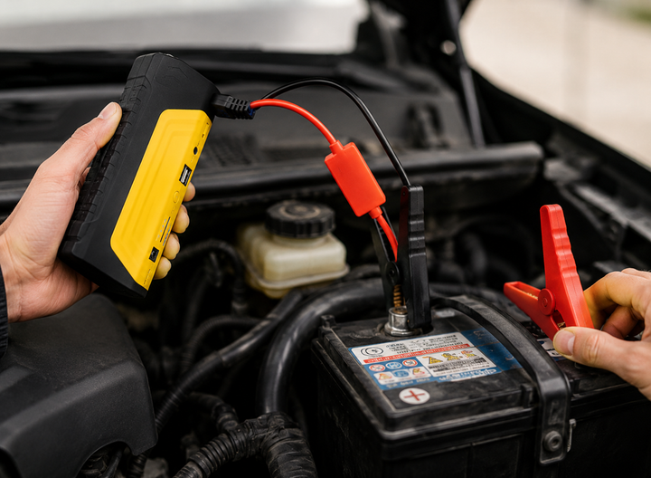 Пуско-зарядное устройство K38 50800 мАч JUMPSTARTER 300А 600А с фонарём и Power Bank - изображение 6