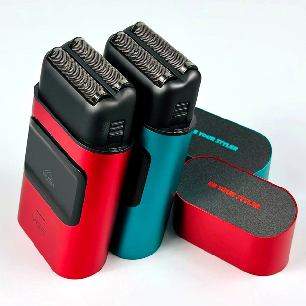 Электробритва двойное лезвие 2000mAh 9000RPM VGR V-307 Зеленый - изображение 4