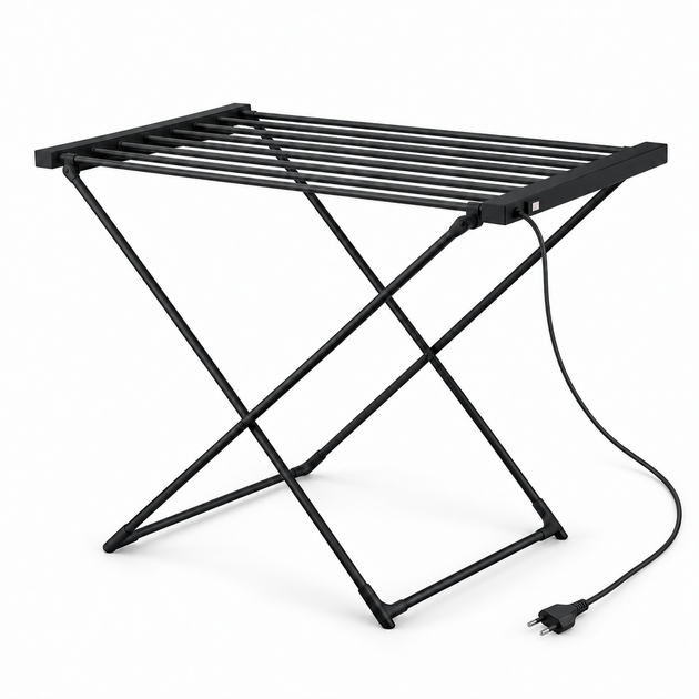 Електросушарка для білизни ZERIX Comfort EDC-5293-BLACK 120 Вт чорна ZX6217 - Фото 1 Електросушарка для білизни ZERIX Comfort EDC-5293-BLACK 120 Вт чорна ZX6217 - зображення 1