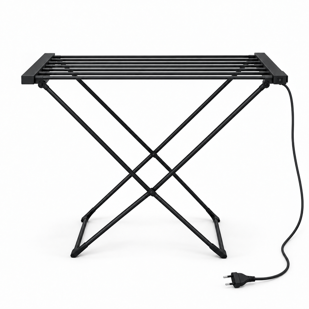 Електросушарка для білизни ZERIX Comfort EDC-5293-BLACK 120 Вт чорна ZX6217 - Фото 2 Електросушарка для білизни ZERIX Comfort EDC-5293-BLACK 120 Вт чорна ZX6217 - зображення 2