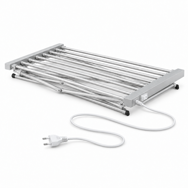 Электросушилка для белья напольная ZERIX Comfort EDC-5293-SILVER 120 Вт серебристая ZX6216 - изображение 3