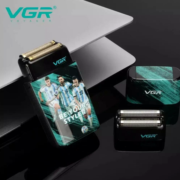 Электробритва двойное лезвие 6500-7500 RPM шейвер VGR V-309 черный - изображение 6