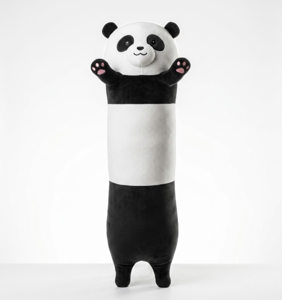 М'яка Іграшка Панда 85 см, Друг для обіймів Антистрес, Чорний - Фото 2 М'яка Іграшка Панда 85 см, Друг для обіймів Антистрес, Чорний - зображення 2