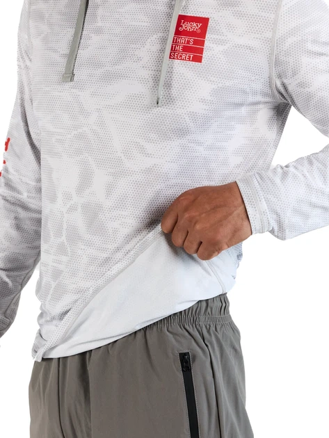 Джемпер с капюшоном Lucky John Sun Pro Hoodie Gray быстросохнущий 04 р. XL - изображение 5