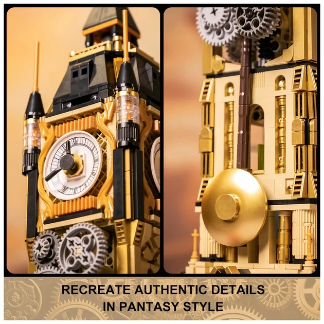 Конструктор Pantasy Original - Steampunk Парк Годинникова вежа в стилі стімпанк (85008) - зображення 4