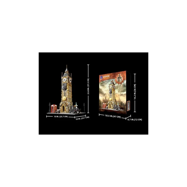 Конструктор Pantasy Original - Steampunk Парк Годинникова вежа в стилі стімпанк (85008) - зображення 5