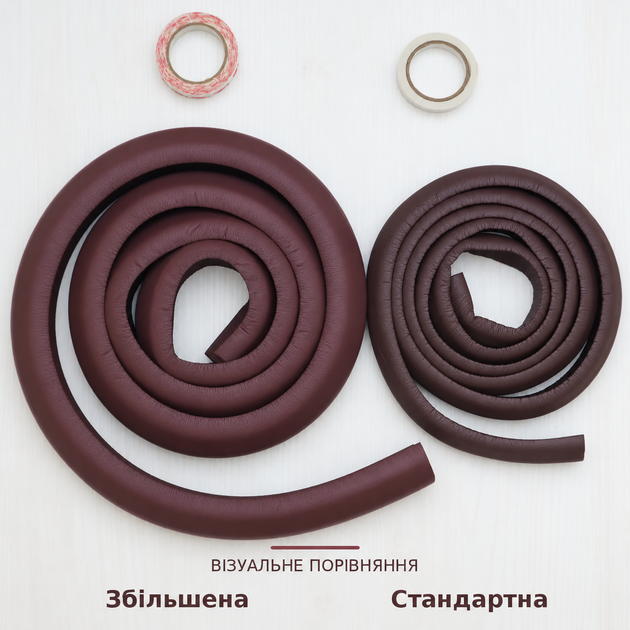 Стрічка кутова захисна на кути меблів 2метри. Біла. "стандартна" товщина - зображення 4