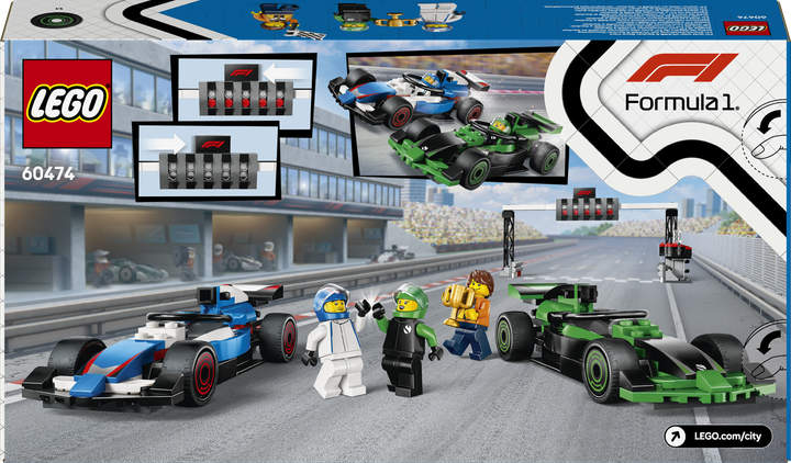 Zestaw klocków LEGO City Padok F1 z bolidami VCARB i Sauber 313 elementów (60474) - obraz 9