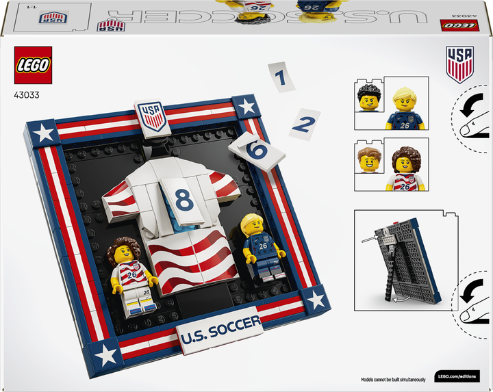 Конструктор LEGO Editions Футболка национальной сборной США по футболу 2026 года 167 деталей (43033) - изображение 9