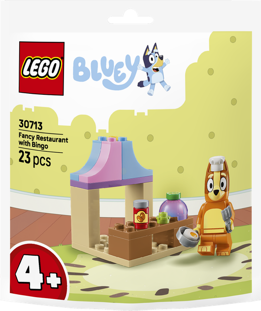Zestaw klocków LEGO Bluey Wytworna restauracja z Bingo 23 elementy (30713) - Zdjęcie 1 Zestaw klocków LEGO Bluey Wytworna restauracja z Bingo 23 elementy (30713) - obraz 1