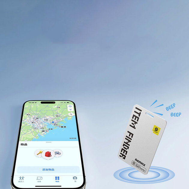 GPS-трекер для пошуку з бездротовою зарядкою водонепроникний акумулятор 110mAh Remax RT-G2305 чорний - зображення 6