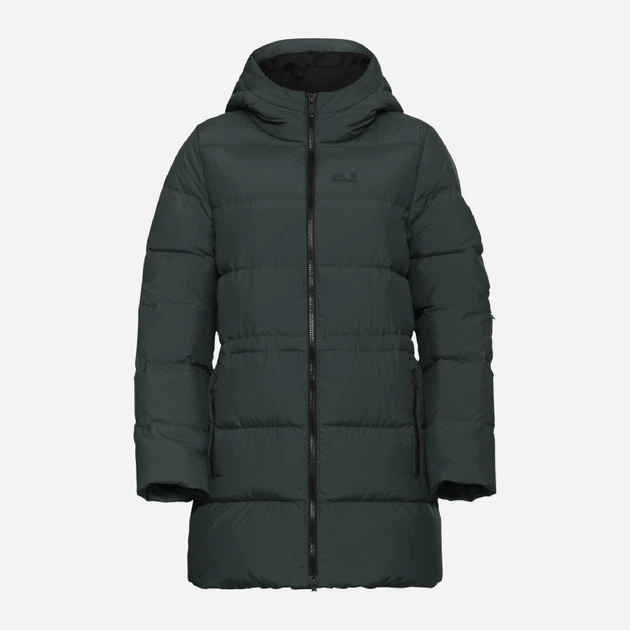 Пуховик зимний женский Jack Wolfskin Frozen Palace Long Jkt W Rds A65096-E0271 XL Зеленый (4064886782128) - изображение 7
