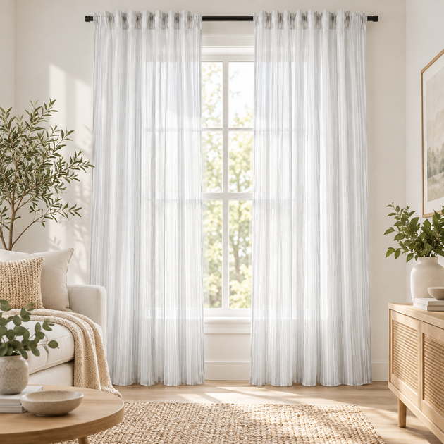 Штори IKEA 300×120 см, 2 шт., для карниза або рейки - Фото 4 Штори IKEA 300×120 см, 2 шт., для карниза або рейки - зображення 4
