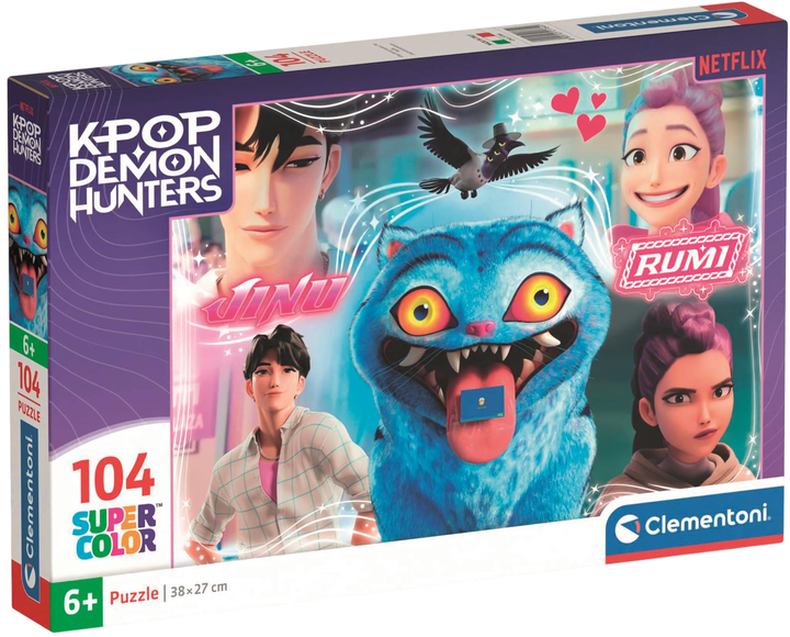 Puzzle Clementoni K-Pop Demon Hunters 104 elementów (21764) (8005125217649) - Zdjęcie 1 Puzzle Clementoni K-Pop Demon Hunters 104 elementów (21764) (8005125217649) - obraz 1
