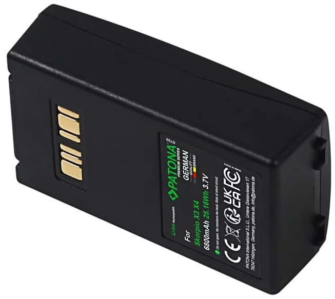Bateria PATONA Premium do Datalogic Skorpio X3 BT-0015 BT-0016 (4055655251730) - obraz 3