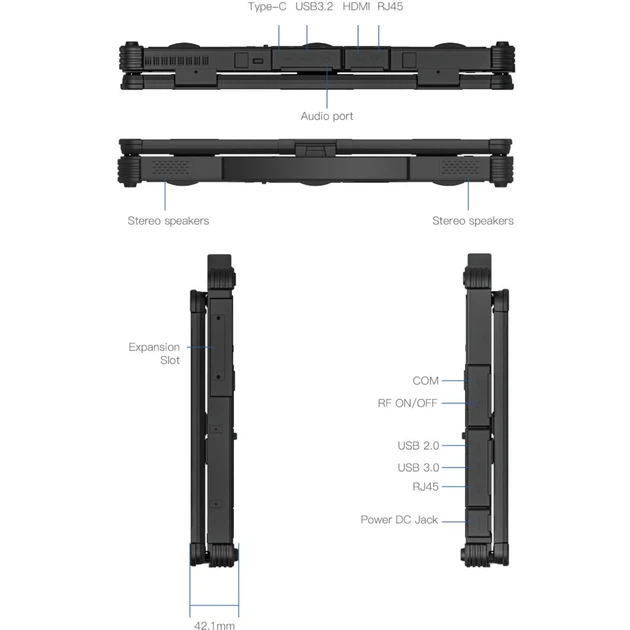 Ноутбук Vinga Scout X14A (X14A-1255321024B) - Фото 11 Ноутбук Vinga Scout X14A (X14A-1255321024B) - зображення 11