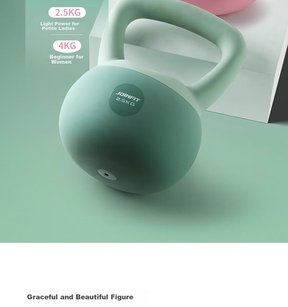 Гиря мягкая Joinfit 4 кг, зеленая (FS002AB-J) - изображение 5