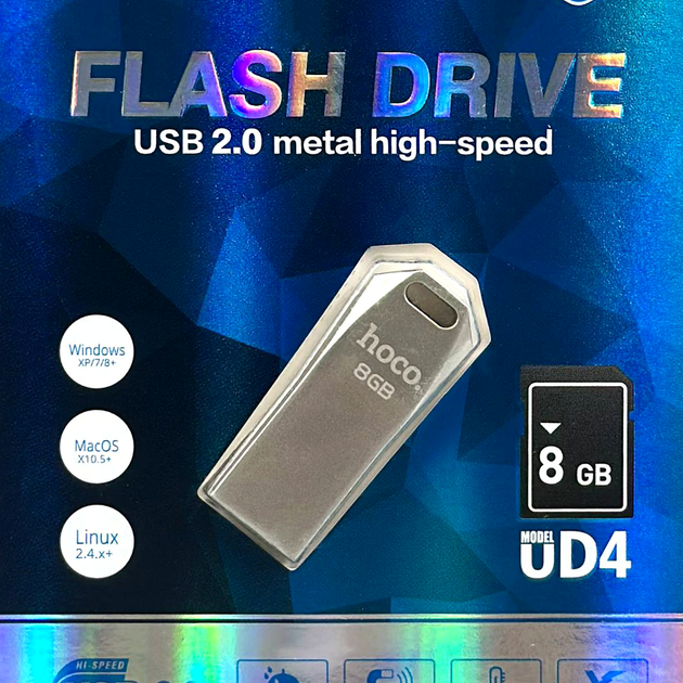 USB флешка 8Gb USB2.0 накопитель информации Hoco UD4 - изображение 2