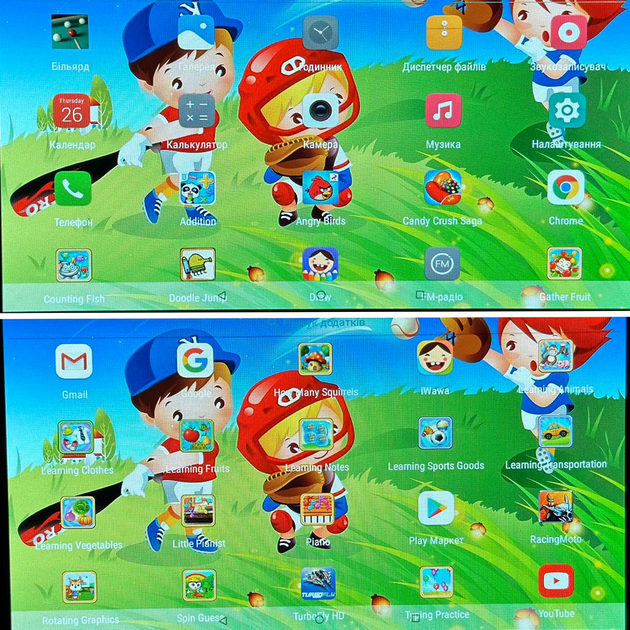 Планшет дитячий 7 дюймів HD для навчання та розваги MLD Cute Dolls силіконовий чохол бузковий - зображення 7