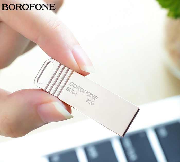 USB-флешка 128 Гб USB2.0 накопичувач інформації Borofone BUD1 - Фото 8 USB-флешка 128 Гб USB2.0 накопичувач інформації Borofone BUD1 - зображення 8