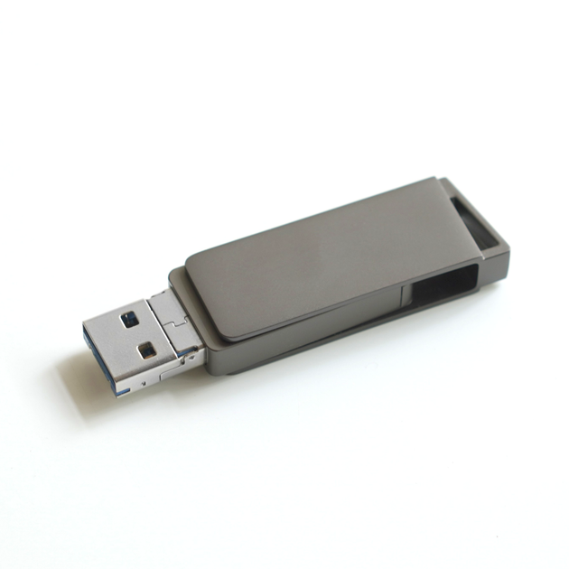 USB флешка 16Gb 3в1 USB3.0 Lightning Micro для хранения данных XO DK06 - изображение 4