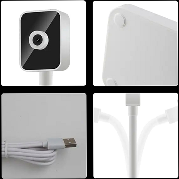 Вебкамера Full HD 1080P USB Plug & Play для ПК і ноутбуків Kisonli D1 Білий - зображення 9