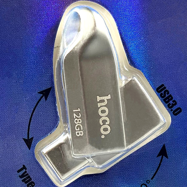 USB флешка 128Gb USB3.0 Type-C Скоростная Hoco UD8 - изображение 2