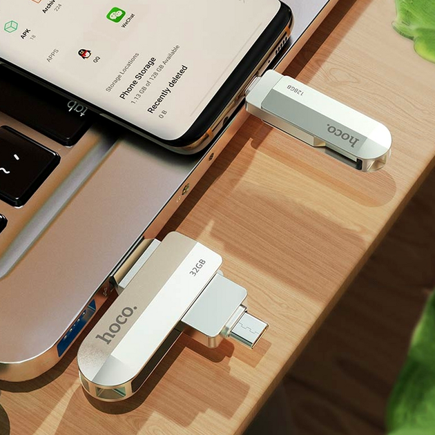 USB флешка 16Gb USB3.0 Type-C для хранения данных Hoco UD10 - изображение 5