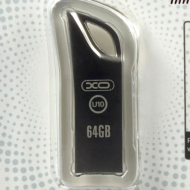 USB-флешка 64Gb USB2.0 накопичувач інформації металевий XO U10 - зображення 2