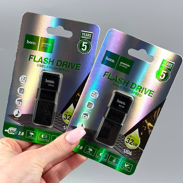 USB флешка 32Гб USB2.0 накопитель информации Hoco UD6 - изображение 3