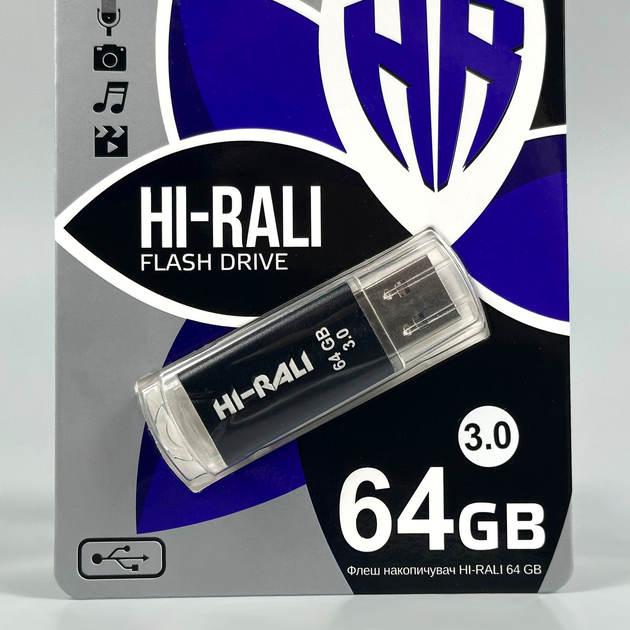 USB флешка 64Gb USB 3.0 для хранения данных Hi-Rali Rocket - изображение 2