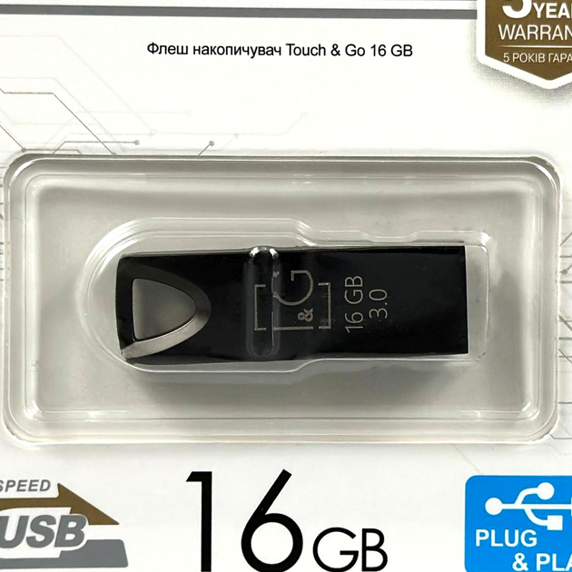 USB флешка 16Gb USB3.0 металлическая T&G модель 117 - изображение 2