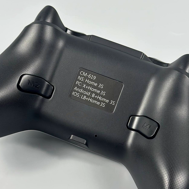 Бездротовий ігровий контролер Bluetooth 600 мА·год до 10 м для Switch Steam ПК Android iOS CM-619 Black - зображення 5
