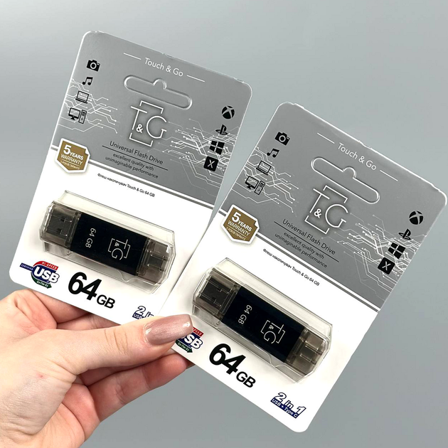 USB флешка 64Gb USB Type-C накопитель информации T&G Star 009 - Фото 3 USB флешка 64Gb USB Type-C накопитель информации T&G Star 009 - изображение 3
