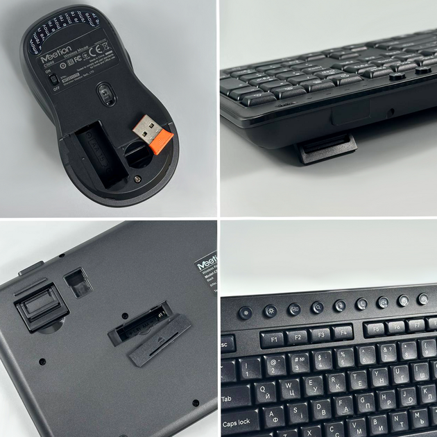 Бездротовий комплект клавіатура та мишка 2in1 2.4G для Windows MacOS C5000 чорний - зображення 4
