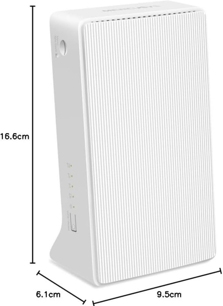 Маршрутизатор Mercusys MB110 / 4G / 2.4 ГГц Білий (102471440) - Уцінка - зображення 2