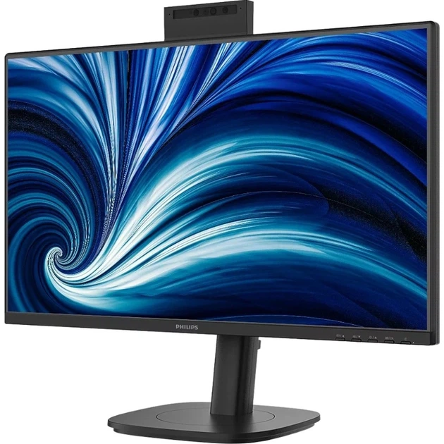 Монитор Philips 24B2N3200JH 23.8'' IPS 120Гц VGA HDMI DP USB-hub cam HAS Pivot колонки Black (24B2N3200JH/00) - изображение 2
