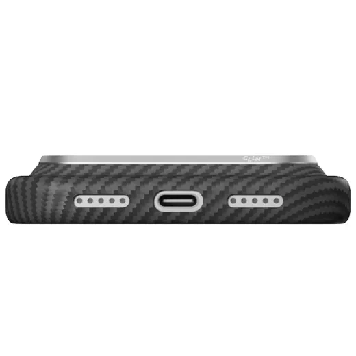 Карбоновый чехол Pitaka Edge Ultra-Slim Twill Black/Grey для iPhone 18 Pro Max | 17 Pro Max (KI1801PM) - изображение 4