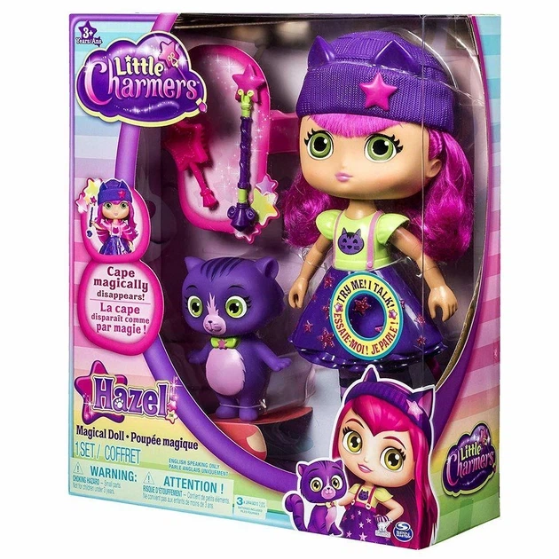 Интерактивная кукла Little Charmers Hazel Хейзел с котенком Севеном (Spin Master) - изображение 3