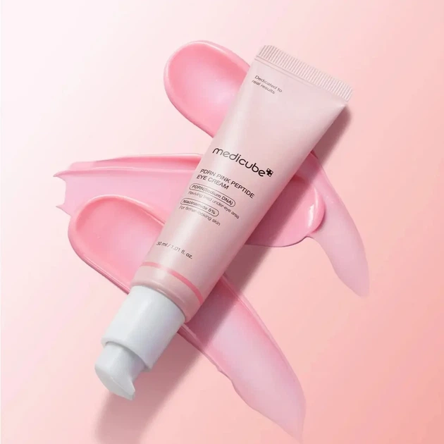 Крем для кожи вокруг глаз с полинуклеотидами и пептидами Medicube PDRN Pink Peptide Eye Cream, 30 мл - Фото 2 Крем для кожи вокруг глаз с полинуклеотидами и пептидами Medicube PDRN Pink Peptide Eye Cream, 30 мл - изображение 2