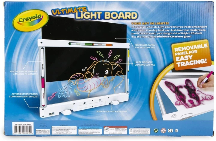 Доска для рисования Crayola Ultimate Light Board Drawing Tablet с подсветкой - изображение 4