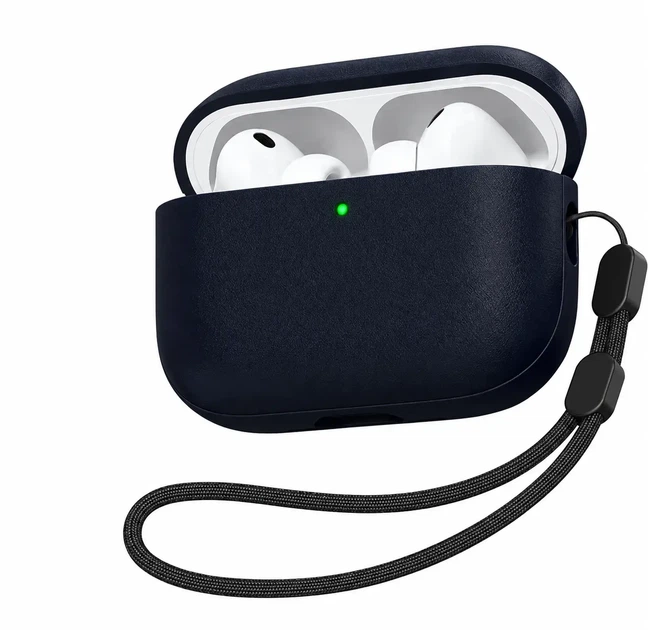 Чехол силиконовый для наушников Apple AirPods Pro 3 темно-синий - Фото 1 Чехол силиконовый для наушников Apple AirPods Pro 3 темно-синий - изображение 1