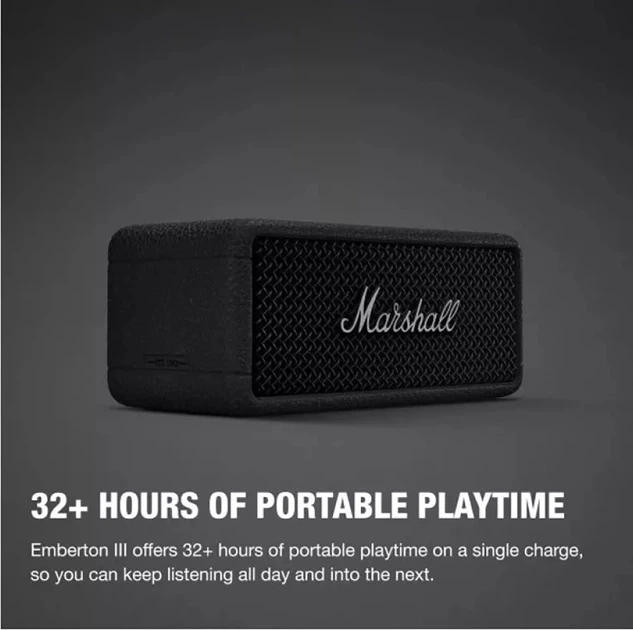 Портативная колонка Marshall Emberton III Black and Silver (1009773) - изображение 7