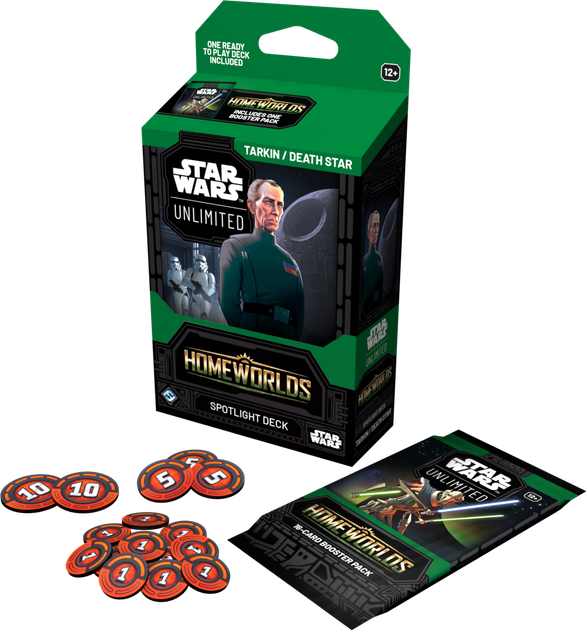 Набір карт Fantasy Flight Games Star Wars: Unlimited Card Game - Homeworlds  - Spotlight Deck - Tarkin / Death Star 3 шт. (ZES841333140366) - зображення 4