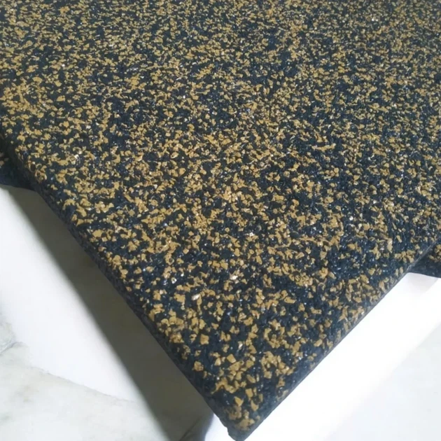 Гумова плитка МІКС 500х500x10 мм - Жовтий 50% мікс - изображение 6