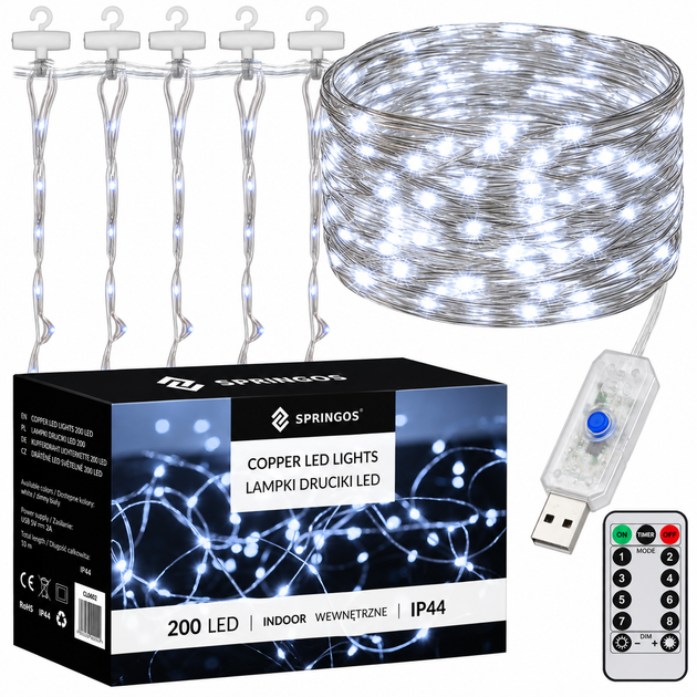 Блекаут бокс набір на випадок відключення світла УМБ Power Bank 20000 mAh+USB LED лампа WS-6016+LED гірлянда 3x3 м пульт 8 режимів - зображення 11
