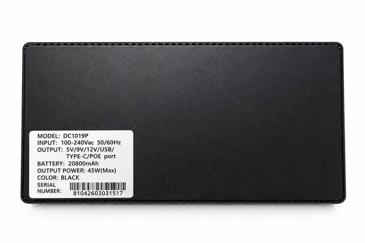 Безперебійник для роутера UPS 5V, 9V, 12V 20800 mAh, 45 Вт, Mini UPS для Wi-Fi роутера та GPON, ДБЖ для інтернету, павербанк з акумулятором - зображення 5