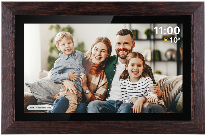 Цифрова фоторамка Kruger&Matz FRAMEO Wi-Fi 15.6″ Дерев'яна (KM1102-15) - Фото 1 Цифрова фоторамка Kruger&Matz FRAMEO Wi-Fi 15.6″ Дерев'яна (KM1102-15) - зображення 1
